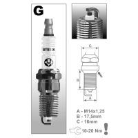 Свеча зажигания G17YC / BP5EFS BRISK* SUPER Свеча зажигания G17YC / BP5EFS BRISK* SUPER